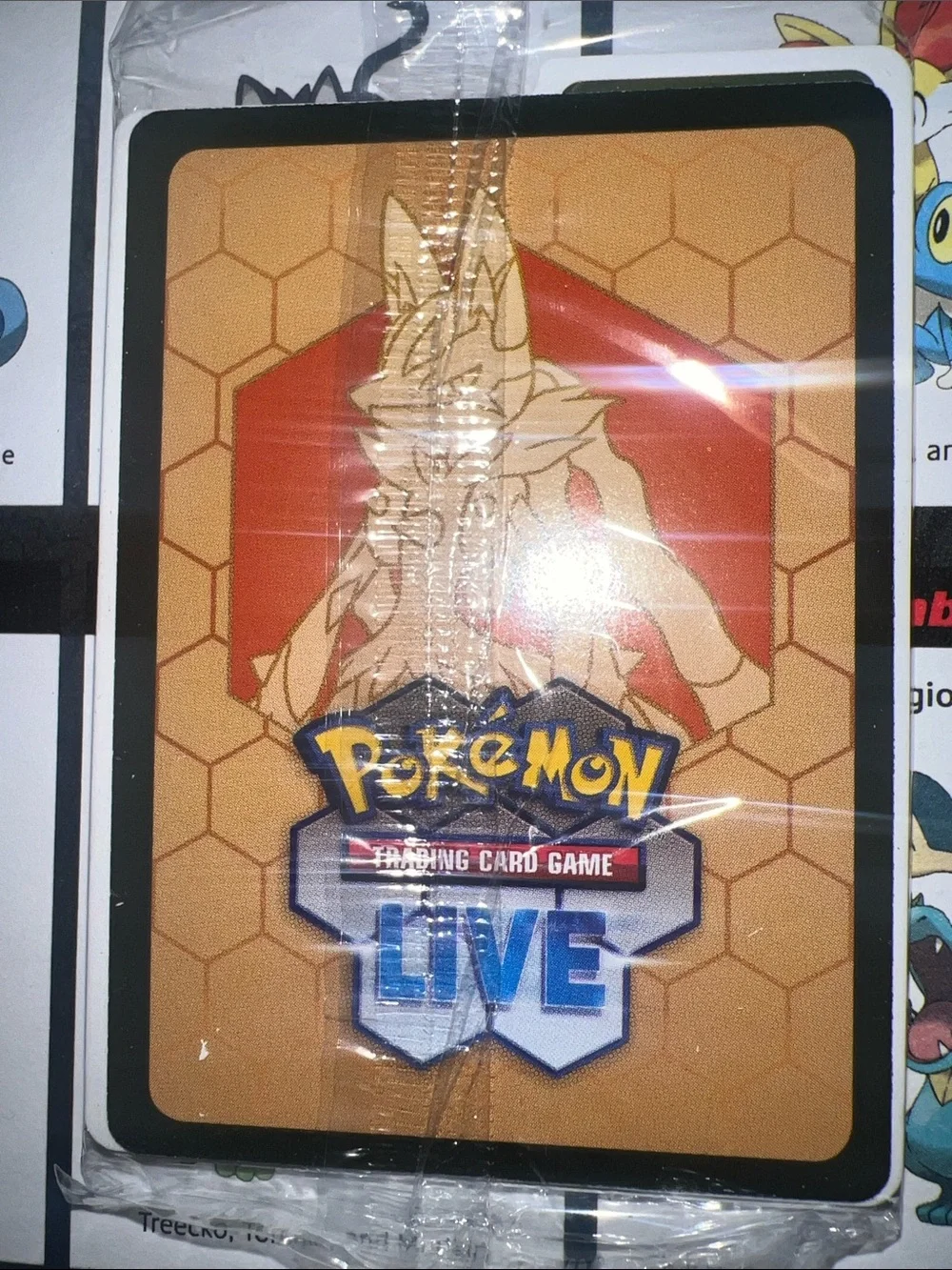 Pokemon Nidorina Holographic Card - Blue & Yellow